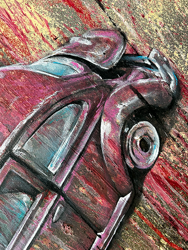 Ghost Car - Original Canvas