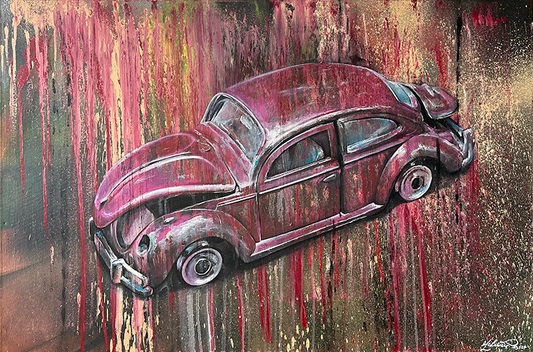 Ghost Car - Original Canvas
