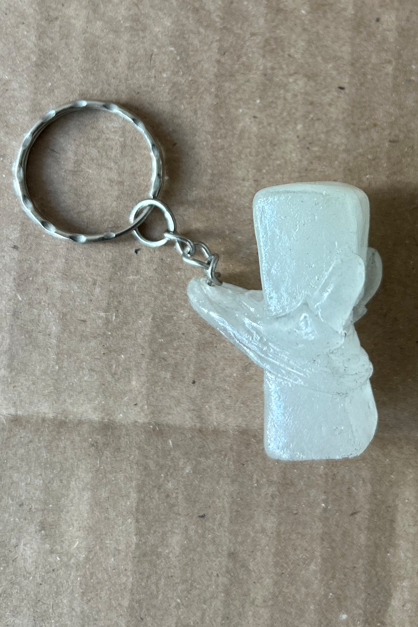 Steve keyring - Clear-Glow - 3/10